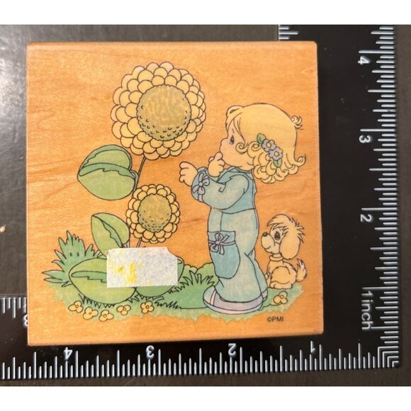 Precious Moments 1995 Rubber Stamp The Skys The Limit UQ003 by Stampendous! - Picture 1 of 5